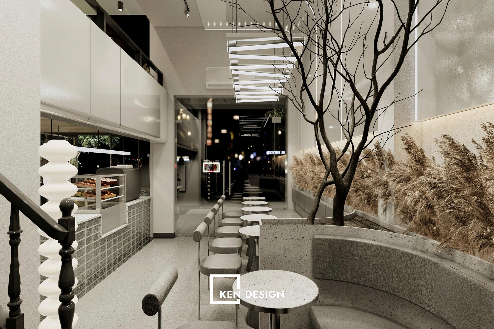 Giải pháp xử lý trần thấp quán cafe diện tích nhỏ